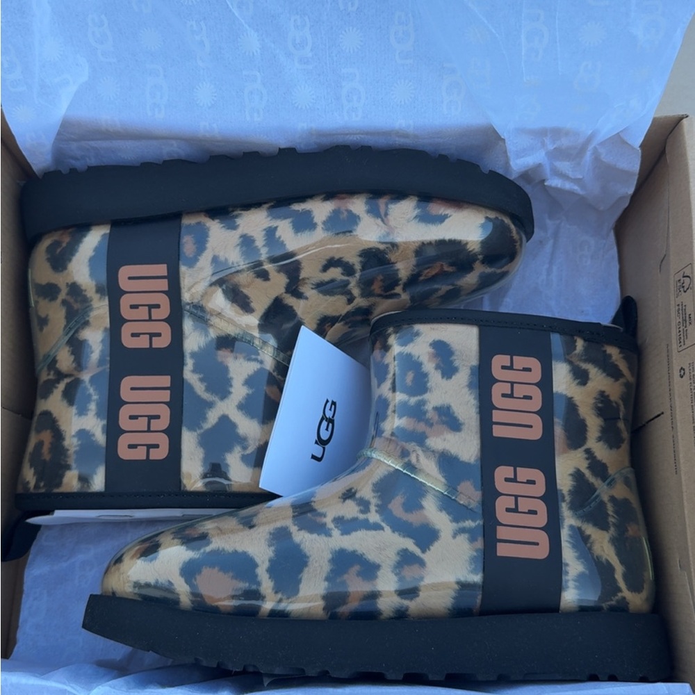 UGG Animal Print Mini Classic Boots